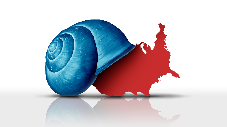 Image of Canada turned into snail