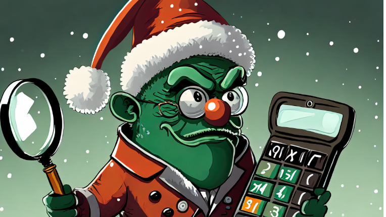 Grinch with a calculator